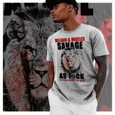 Melanin And Muscle Savage AF T-Shirt