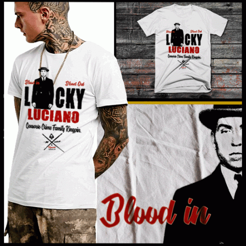 Lucky Luciano Mafia Boss T-Shirt