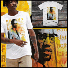 Malcolm X Abstract Art T-Shirt