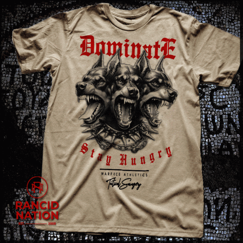 Dominate Stay Hungry Workout Tee Shirt