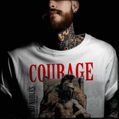 Spartan Mentality Courage Workout Tee Shirt