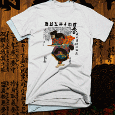 Samurai Warrior Colorful Kimono T-Shirt