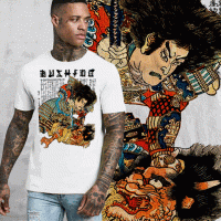 Samurai Versus Oni Demon T-Shirt