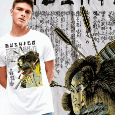 Samurai Warrior In Combat T-Shirt