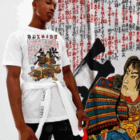 Samurai Warrior Kanji Script T-Shirt