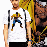 Vintage Black Action Hero T-Shirt